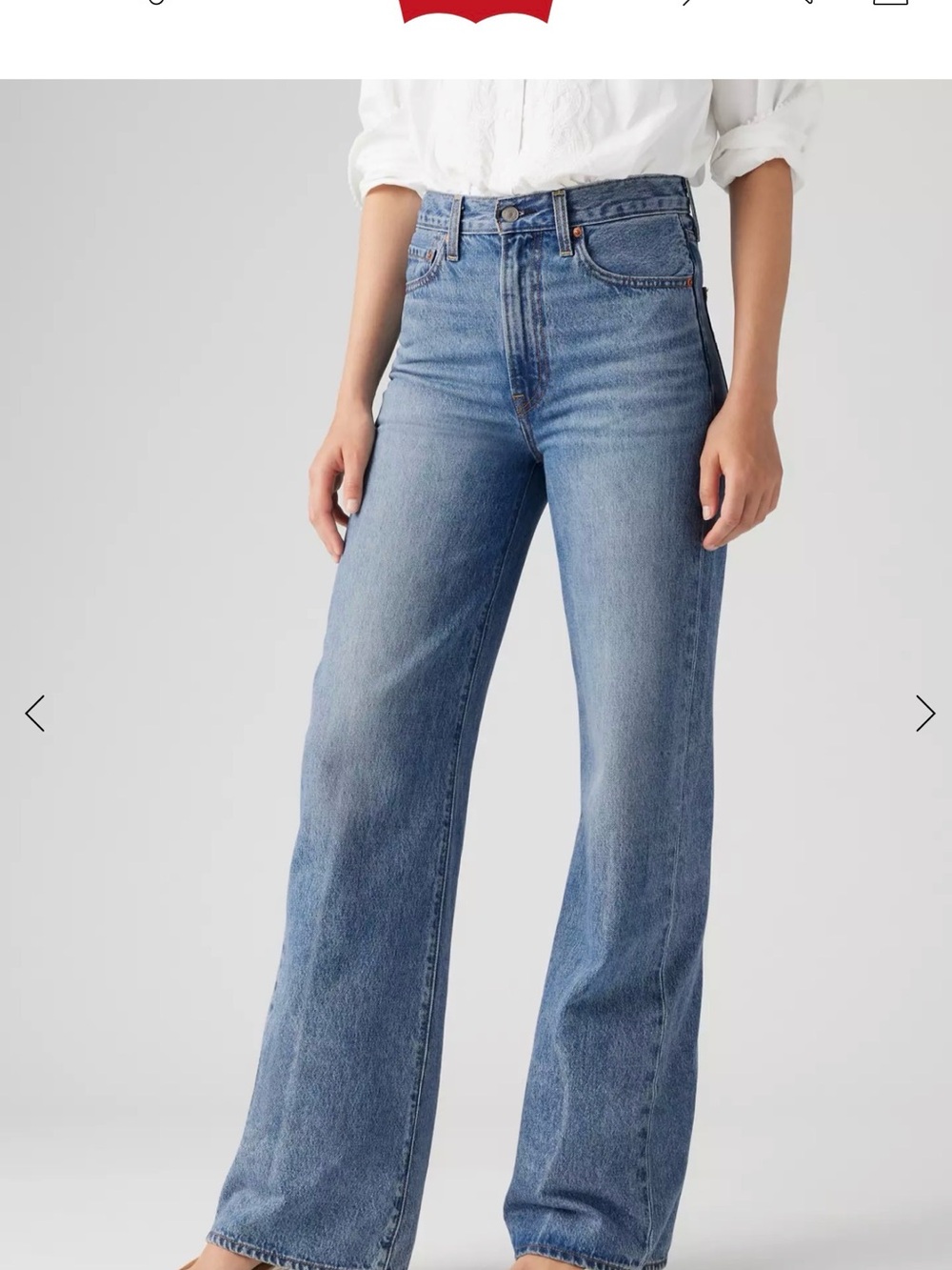 Levi’s Ribcage Wide Leg Women’s Jeans — medium wash
